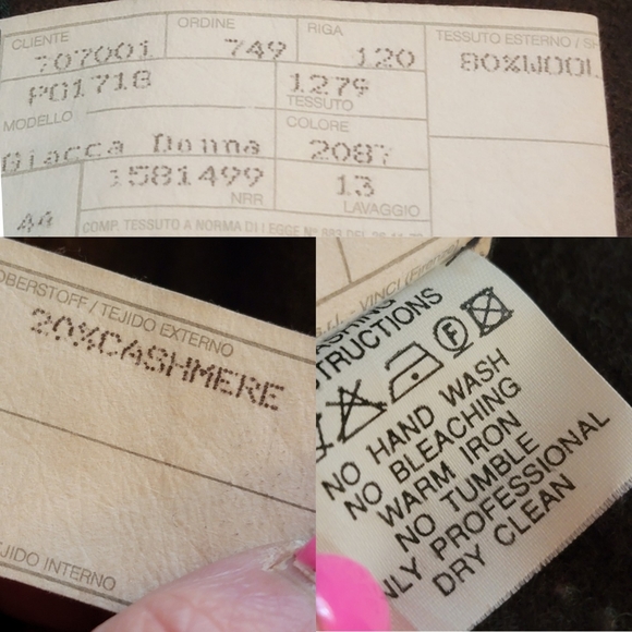 GIORGIO ARMANI WOOL/CASHMERE DOUBLE-BREAST BLAZER - Picture 16 of 16